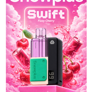 ----- (2) Vape Snowplus Swift 12k Puffs Kit / Fizzy Cherry
