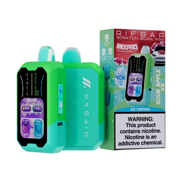 Vape Rifbar Sweet+nic Ice+nic Manzana Verde - Sour Apple Ice