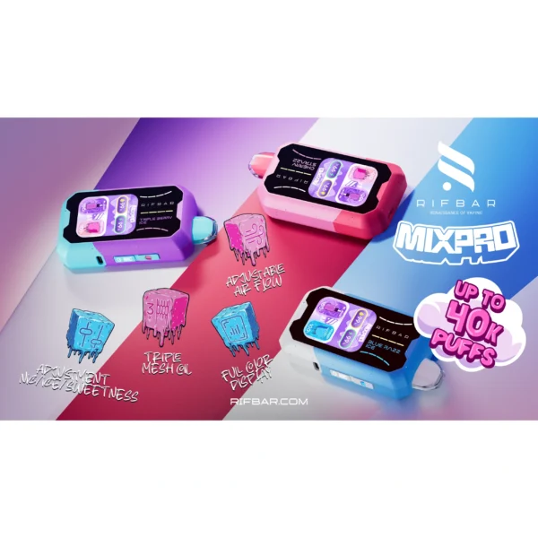 Vape Rifbar – Sweet+nic / Ice+nic Cereza Y Fresa - Cherry Strazz