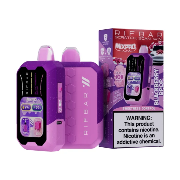 Vape Rifbar – Sweet+nic / Ice+nic Mora Intensa - Blackberry Bpop