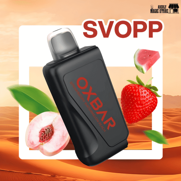 VAPE OXBAR SVOPP 35K - KIT BATERIA + POD STRAWBERRY WATERMELON PEACH