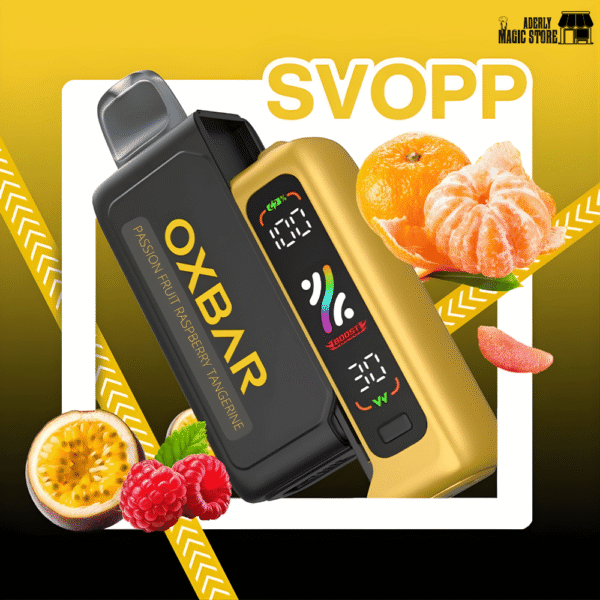 VAPE OXBAR SVOPP 35K - KIT BATERIA + POD - PASSION FRUIT RASPBERRY TANGERINE